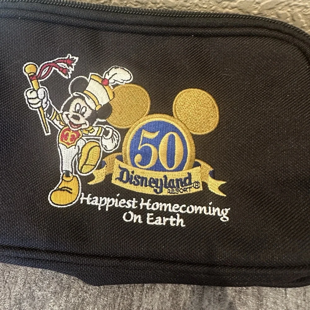 VINTAGE! Collectible Disneyland Black Marching Band Mickey Fannypack Handbag